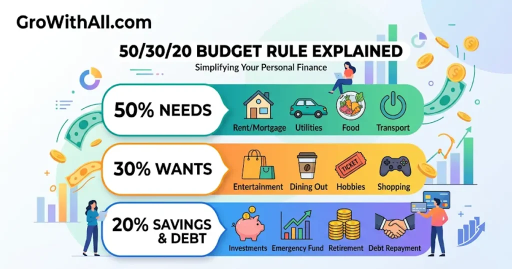 50/30/20 Budget Rule Explained for Beginners
